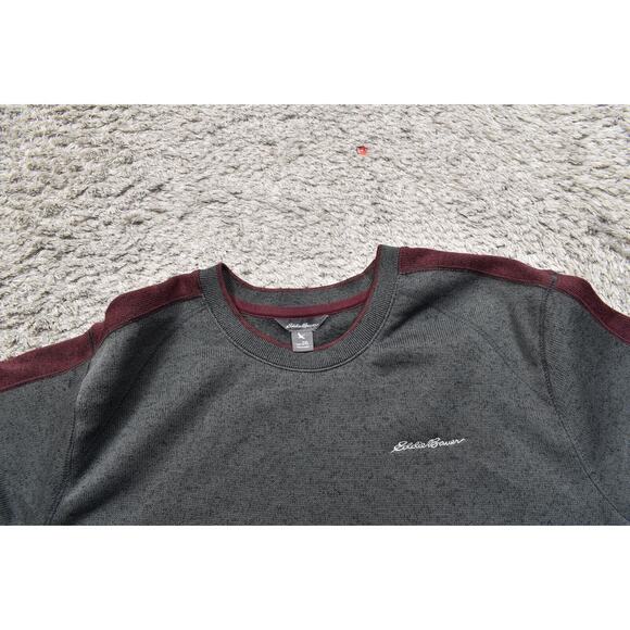 Eddie Bauer Gray Pullover Sweater 2XL Polyester Men Super Soft - Picture 7 of 8